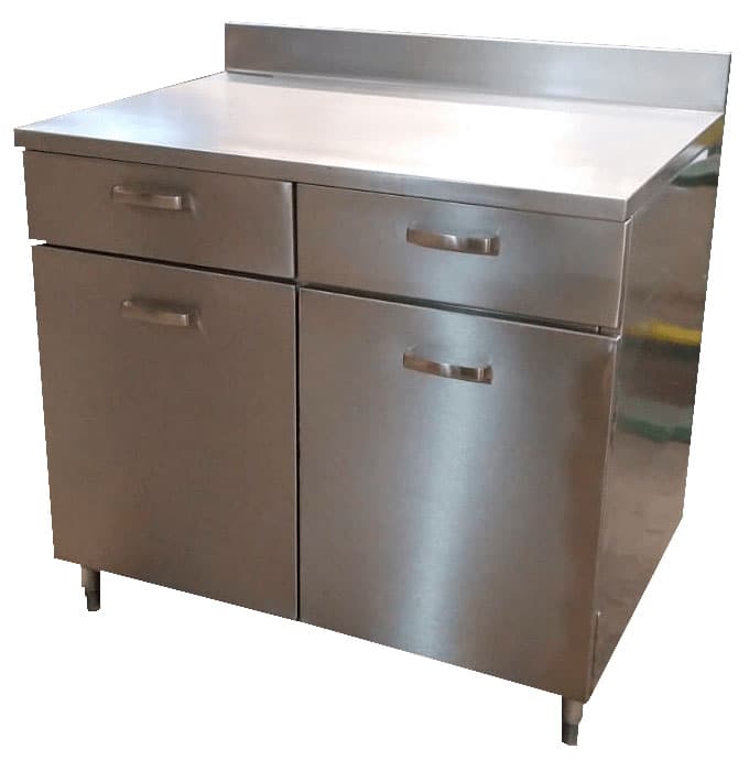 Gabinete con 2 puertas y dos cajones